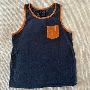 Blue crown tank